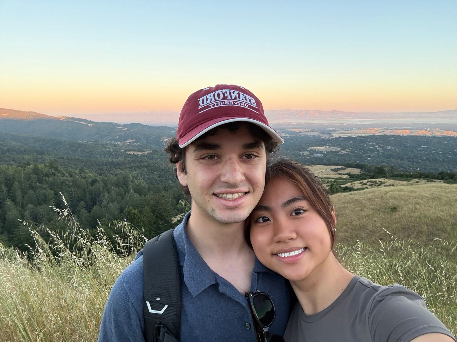 Noah and Faith at sunset